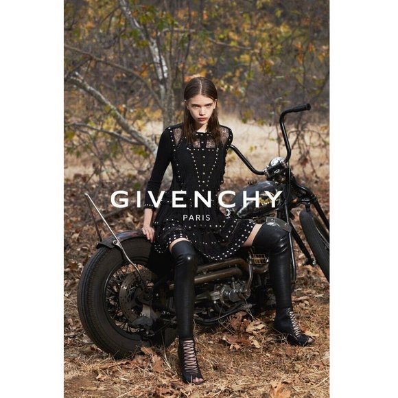 Givenchy Black Over-the-Knee Lace-Up Boots - Picture 3 of 9